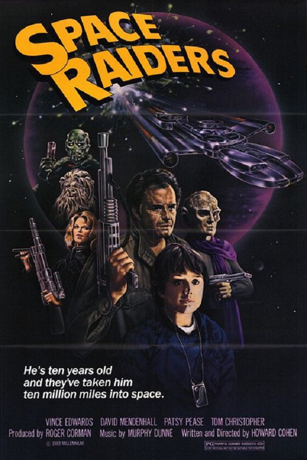 “SPACE RAIDERS” (1983) 
🪐 🚀 🤖 
#80sMovie #SciFi