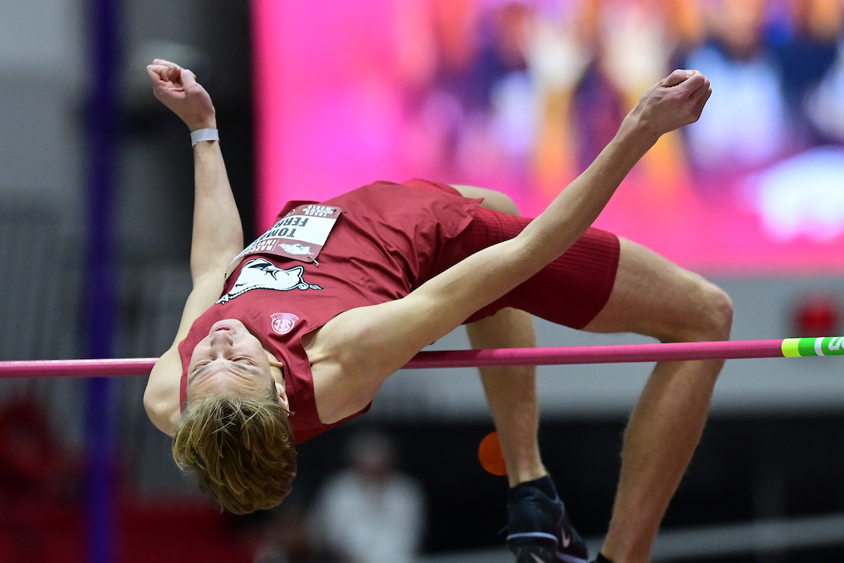 2023 Razorback Inv

Men's High Jump

1) 7-1.5 (2.17) Kason O'Riley
3) 6-11.5 (2.12) Tomas Ferrari