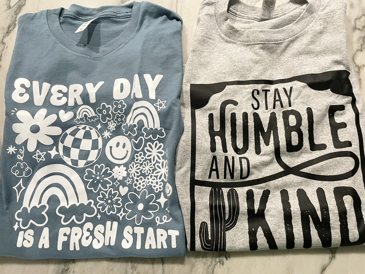 So excited about these super cute shirts from <a href="/MOSAIChumbleisd/">MOSAIC_HumbleISD</a> 🥰