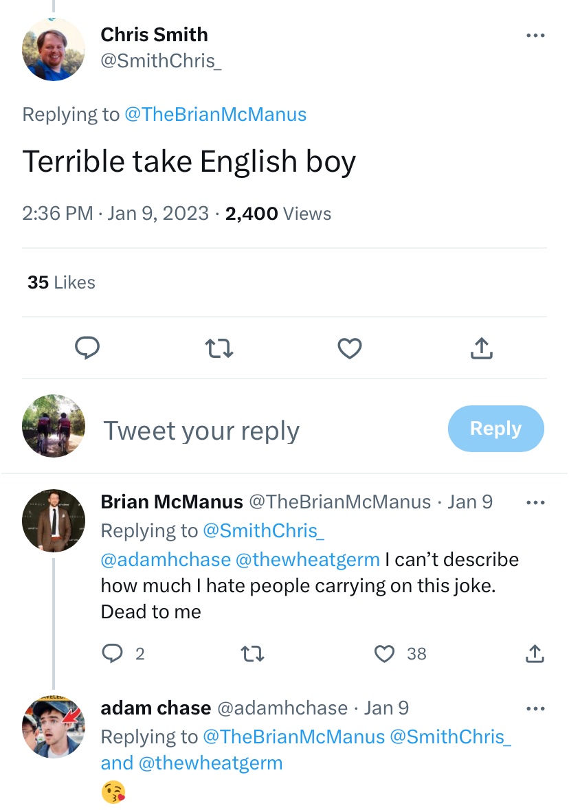 TMowbs's tweet photo. @linef4ult @TheBrianMcManus @SmithChris_ Not the first time. And it’s not even remotely funny. https://t.co/2ccoXqj8Q9