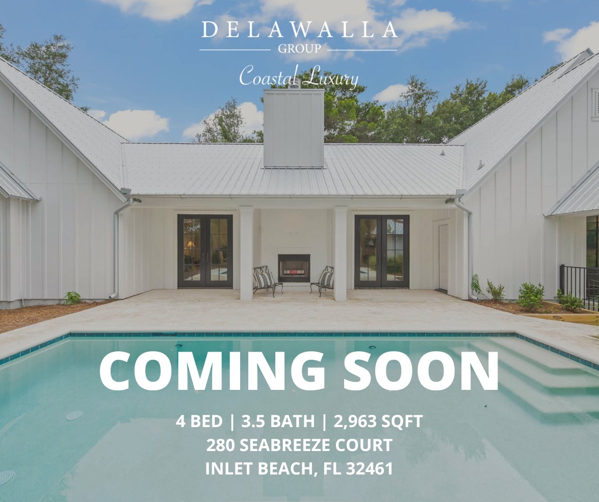 #comingsoon #dreamhome #dreamhouse #luxuryhome #30ahomes #30a #30arealestate #delawallagroup #luxuryhouse #localrealestate #pool #homeforsale #northflorida #northwestflorida #panhandleflorida #floridahome #floridarealestate
