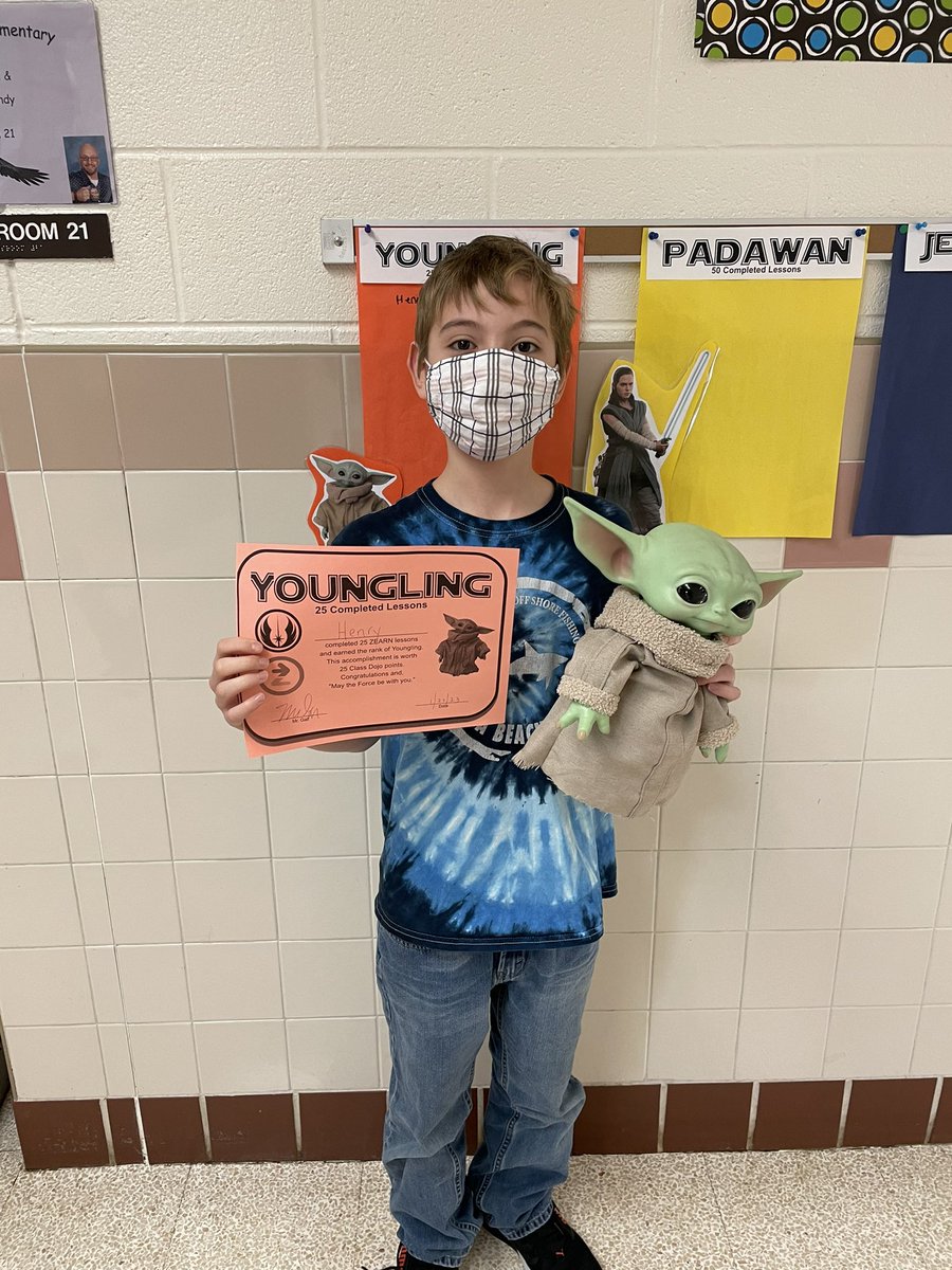 @PotowmackES @zearned Our first Gallstar to earn a ZEARN Jedi Challenge rank. #eaglesdeserveit23