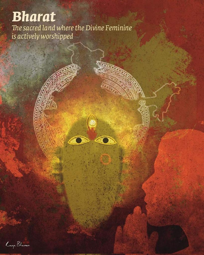 #Bharat is the only Land where worship of the Divine Feminine is still an active process because this Culture recognizes the #Feminine as that which births,  nourishes &amp; nurtures Life. -Sg