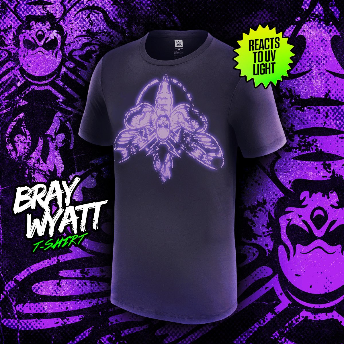 WWEShop.com on X: Check out this NEW Bray Wyatt UV Reactive Moth