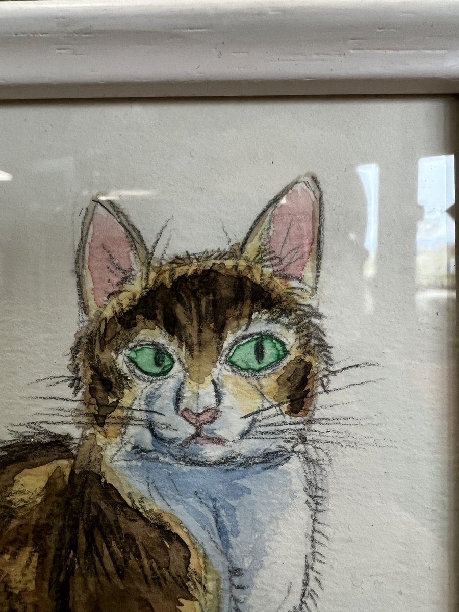 リーベンレン的、ねこまん王。の、オリジナル水彩画。 www