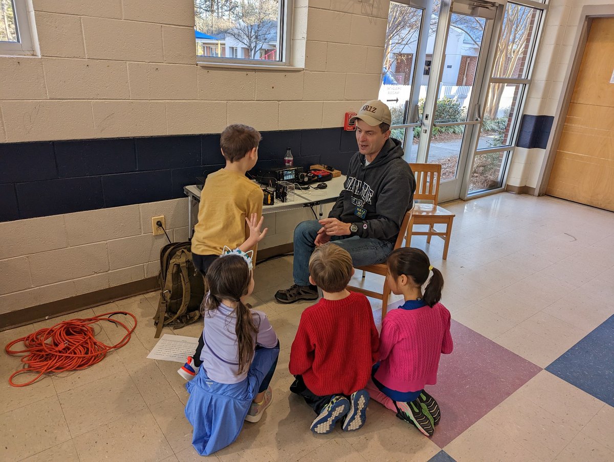 Talking to local school Augusta Prep about morse code and Amateur Radio getting ready to make fure contact with ISS in fall.