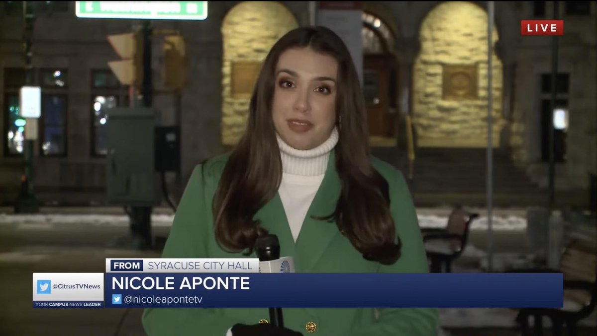 Finished our week of @CitrusTVNews practice newscasts by photoging a live report for our @nicoleapontetv!

We are ALL excited to get to work *for real* on Monday, and we hope you’ll tune in!!!