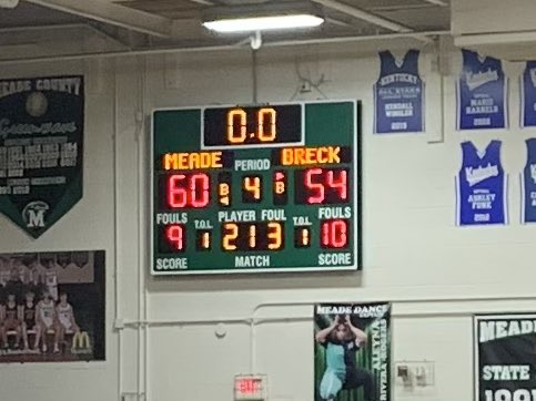 JSchmidtMC's tweet photo. It’s a great night to be a Greenwave! Woot Woot! @GreenwaveHoops 
@MEADECOUNTYHIGH 
#WeAreMeade https://t.co/rbdb1Qf4yk