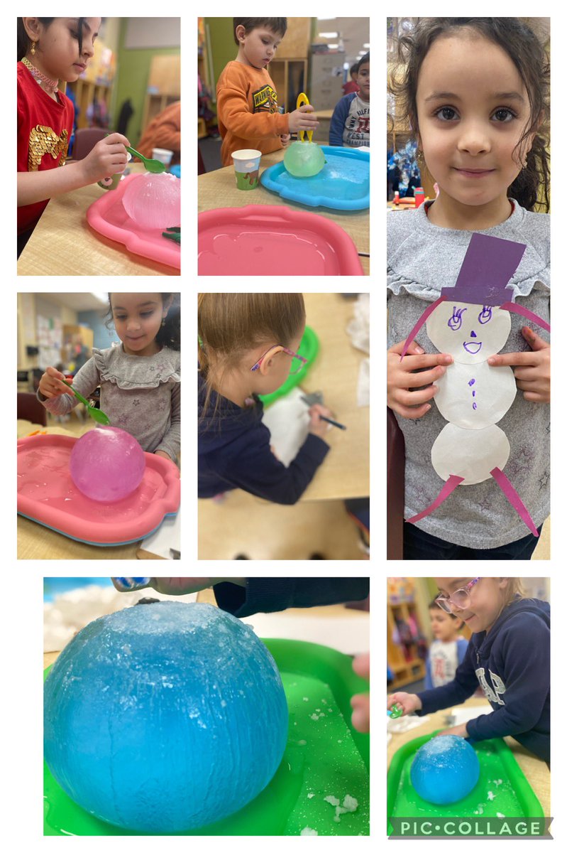 Ice melting exploration! Students enjoyed watching the salt melt the ice. Paisley stated, “the salt made the ice have lines!” <a href="/LucyTrudell/">Lucy Trudell</a> <a href="/home_rams/">Roseland Home of the Rams</a>