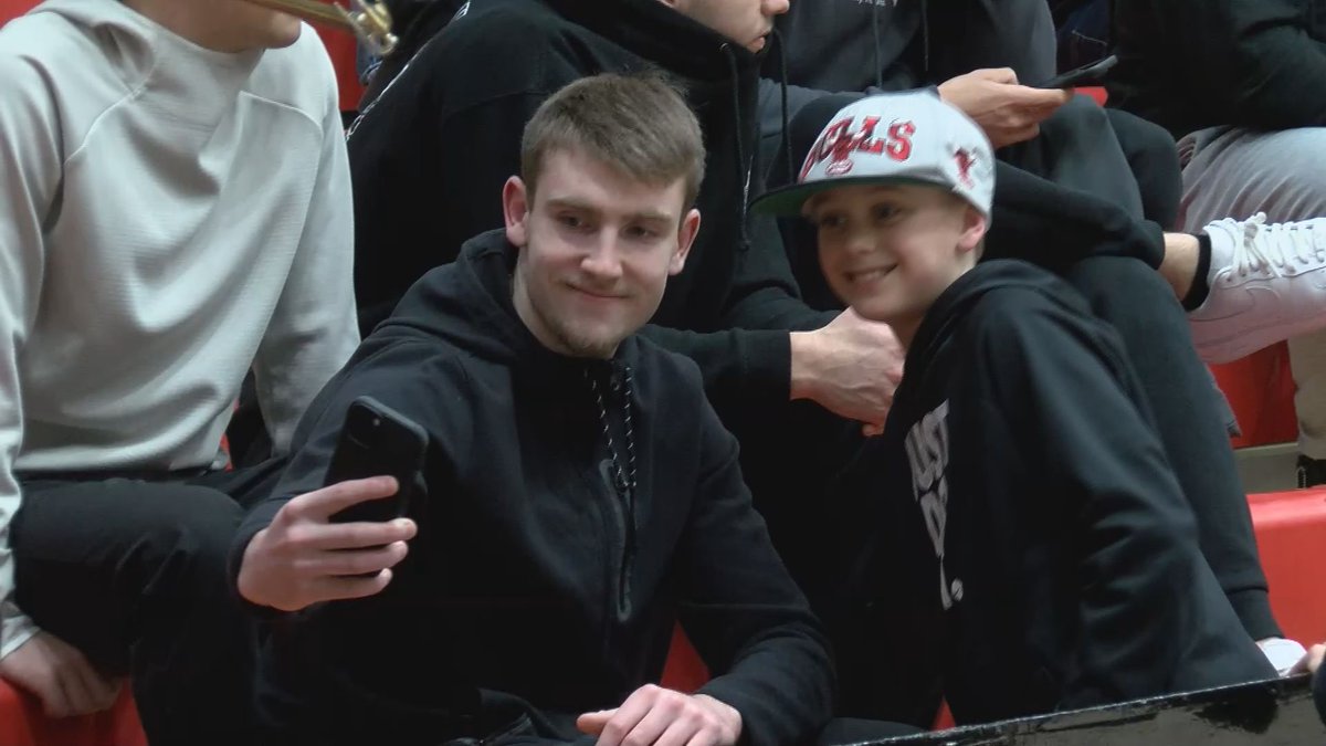 kellyhals's tweet photo. Friday nights at a local high school basketball game. 
@BoilerBall https://t.co/o4wrzuK1WI