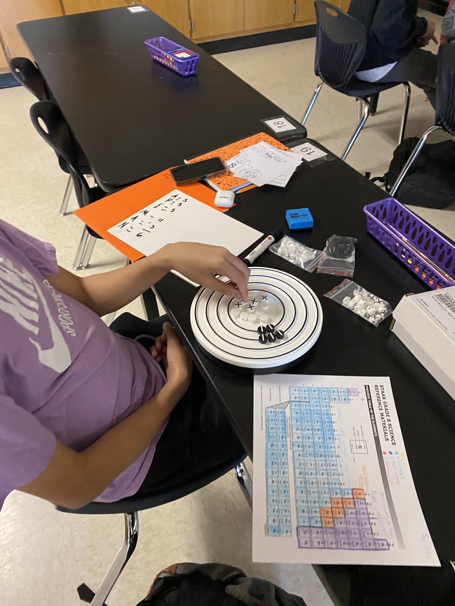 rodriguez_sci's tweet photo. 8th grade science utilizing interactive word walls to review atoms, construct atoms w/these cool model sets, and complete stations by analyzing & identifying elements. Great job wolverines! ๐พโ๏ธ @NISDMSScience @NISDZachry #nisdmssciencecoach https://t.co/ijng9QGX0i