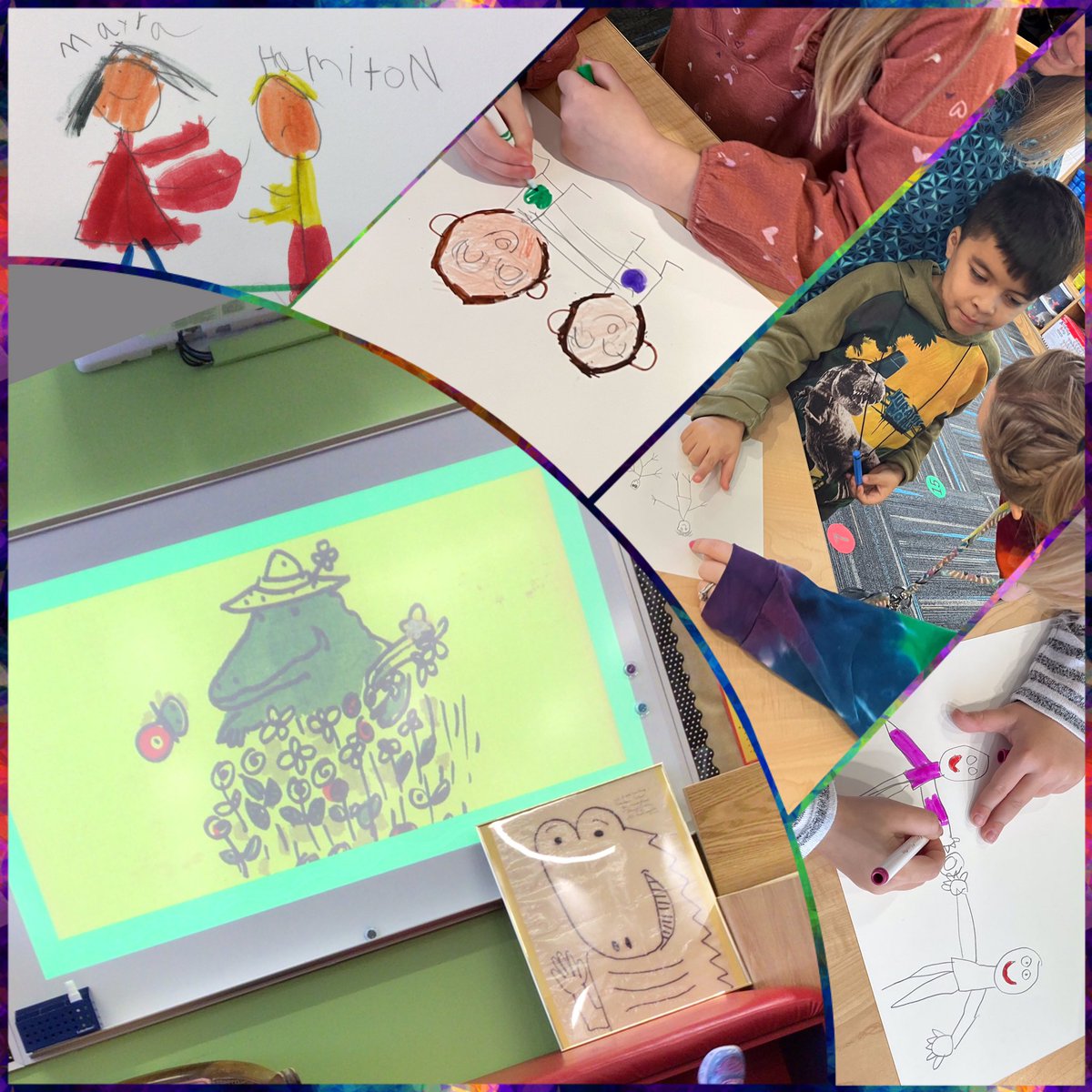 The House on East 88th Street reading followed by sharing acts of kindness with friends and teachers through art on #CrayolaCreativityWeek day5! ❤️ Our little ones were in awe when they’ve learned that Mr. Weber visited our school before they were born :) #proud2bD23