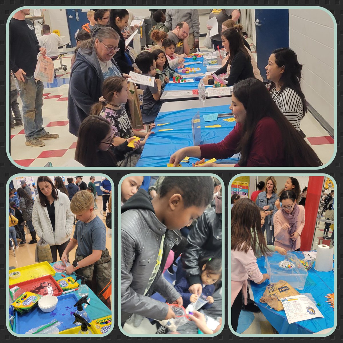 GinningsElem's tweet photo. Amazing STEAM night at the Jaguar nation! Full house one more time! 
¡Noche STEAM asombrosa en la nacion Jaguar! ¡Casa llena una vez mas! #togetherasone #RyanZone  @GinningsPTA @DUALDENTON @dentonisd https://t.co/jKntYxbRmO