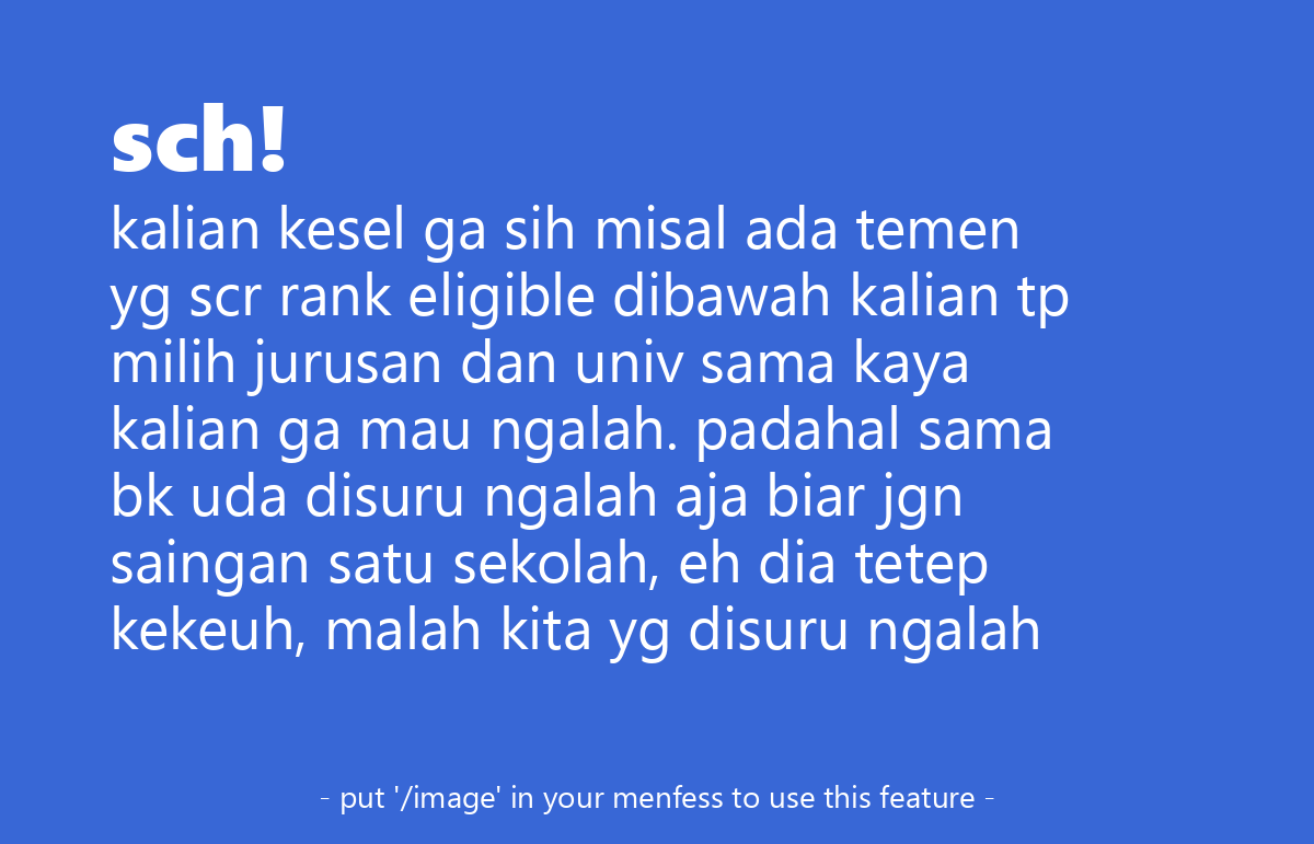 schfess's tweet image. sch!