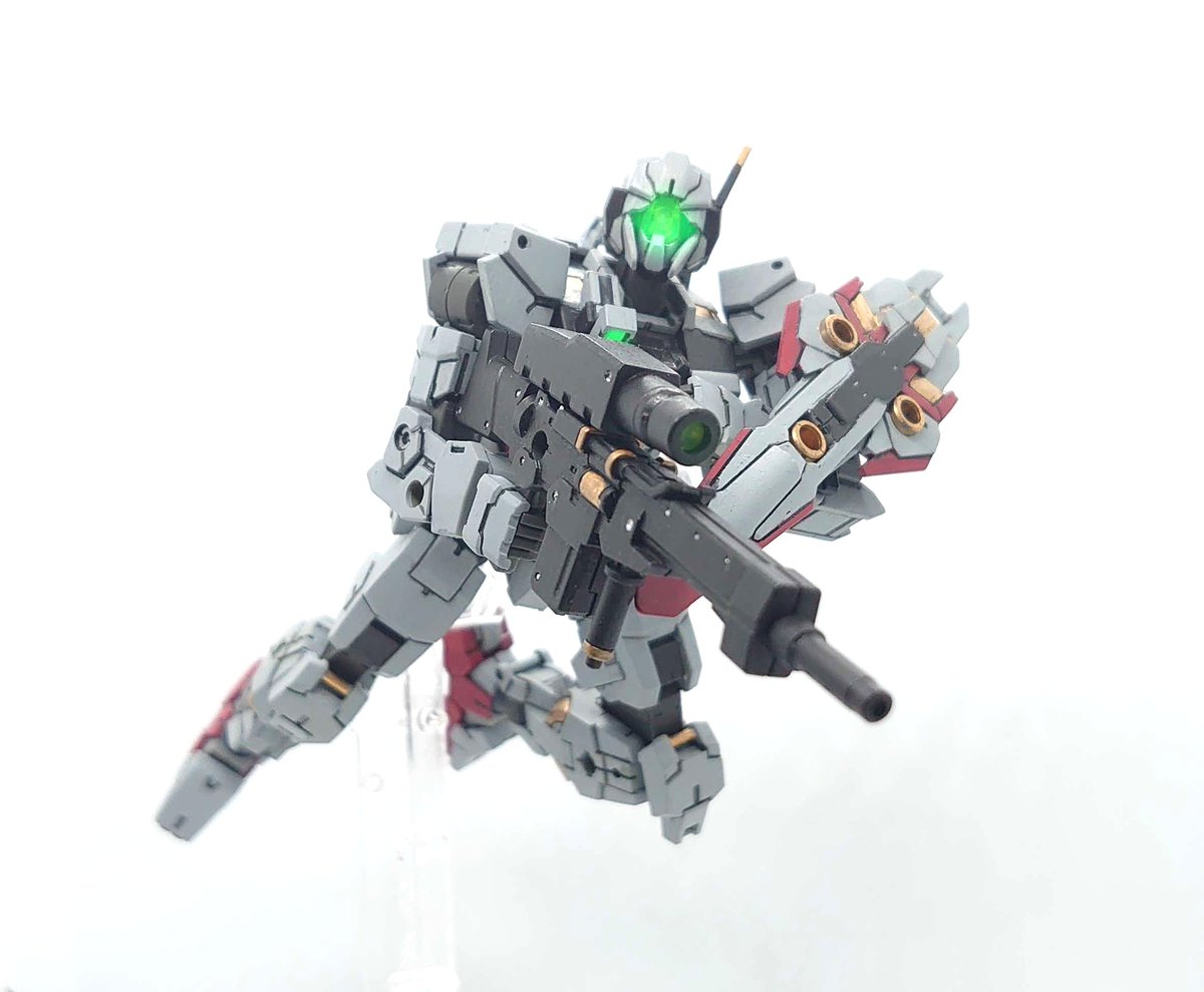 【ニッシモ】
アルトベースのEXM
センサーとカメラ系が強化されている他、放熱性能が高く通常のアルトよりも負荷に強い。

#30MM宇宙戦
#30MM地球連合軍 
#30MM