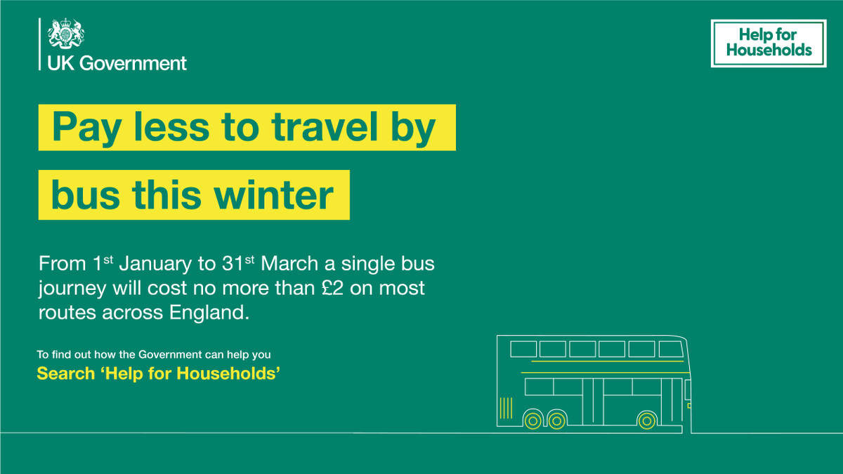 Heading out this weekend? 

Don't miss the opportunity to travel for £2 on bus 🚍👍

Find all the details at: bit.ly/3kMOUkS

#GetAroundforTwoPound