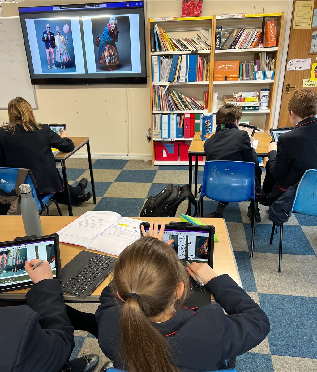 This week, our Year 7 pupils worked on adjectival agreements while describing items of clothing in French. They did so using the work of the fantastic <a href="/jonaspeterson/">Jonas Peterson</a> #mfltwitterati #creativity #futureready