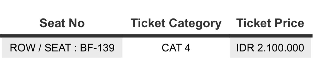 WTS WESTLIFE THE WILD DREAMS TOUR 2022 | JAKARTA | FEBRUARY 11 2023

📆 FEBRUARY 11, 2023
📍 STADION MADYA GBK
🎫 2 TIX CAT 4 (ROW BF)
💵 1,7 JT (NEGOTIABLE)
📩 DM FOR MORE INFO

#WESTLIFE #WestlifeTheWildDreamsTourJKT #JAKARTA #WTSWESTLIFE