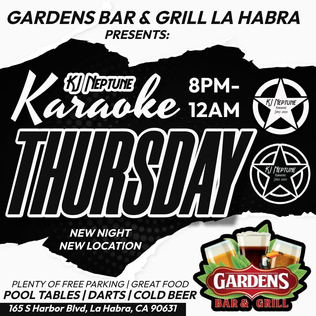 kjneptune's tweet image. #LaHabra #KARAOKE night coming soon.