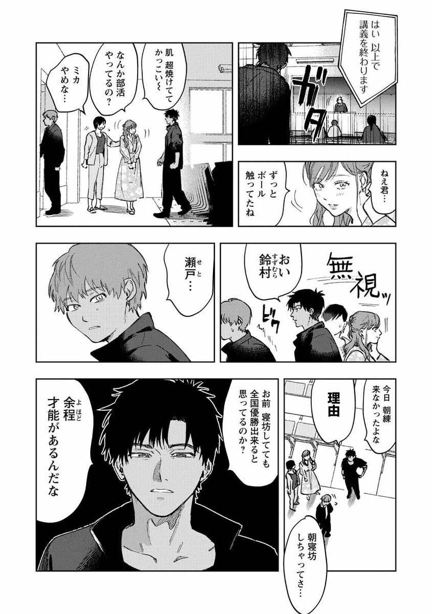 努力型攻め×天才受けのスポ根BL(1/10)
#創作BL
#イラつく素肌 