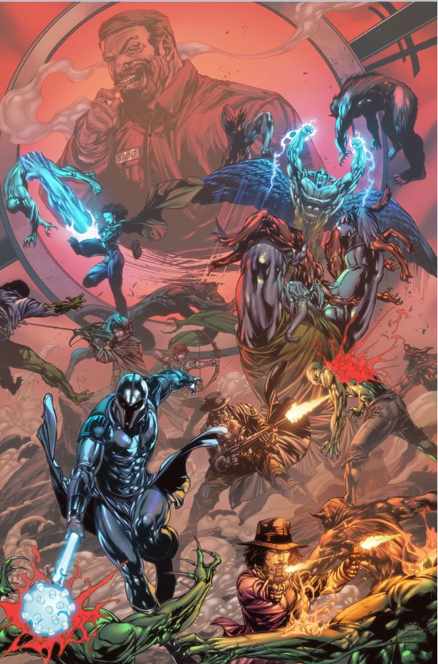 ryantylerpalmer's tweet photo. @CJeremy33 @DJComicsMate @shelbywankenobi @AldousOnTheFarm @SnuggyJr @Lord_Ravener @ComicsandCleave @LeandroAlgarin @thelucentcomic @ReplicatorComic @PatrickThomasP1 I'm incredibly biased, but our cover for Hayvard Saint's 8 by Caanan White is everything you want in an art efap. Action, cool characters, and action.
We are doing a new trailer, but here is our old media together in a montage. #comicsG8
https://t.co/6E54r6E4k7 https://t.co/ccj0u61dob