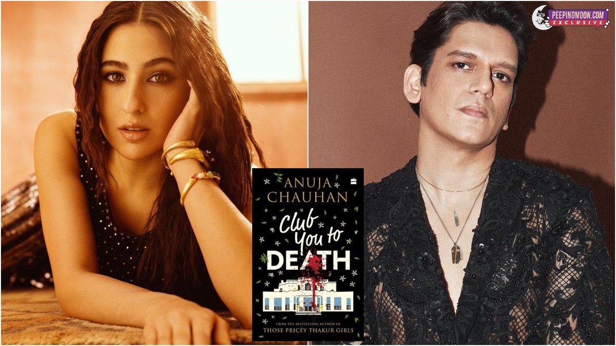 indiancinematic's tweet photo. As Per Reports, #SaraAliKhan and #VijayVarma signed in for #HomiAdajania's #MurderMubarak, after #JanhviKapoor and #AdityaRoyKapur's exit... #PankajTripathi and #DimpleKapadia also star in this murder mystery, adapted from the novel #ClubYouToDeath!
#FilmyKhabariya https://t.co/8Xn351Eder
