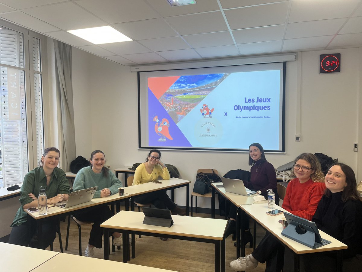 2 eme masterclass de la saison 22-23 avec les <a href="/MBADMB/">mbadmb</a> <a href="/EFAP_/">EFAP</a> <a href="/HUBInstitute/">HUB Institute</a> PT1 thème du jour : masterclass de la #transfonum des jeux olympiques 

Follow #parisianvibes #mbadmb