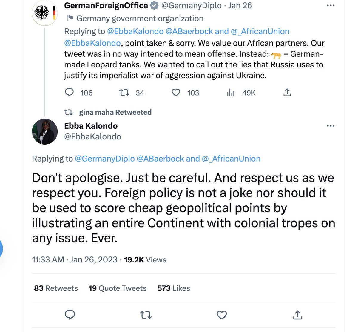 Rashid Abdi on Twitter "German MFA Twitter gaffe and AU anger offers