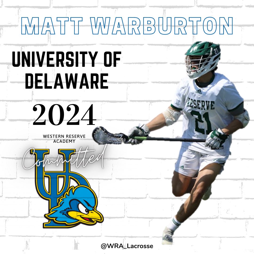 Congrats to Matt Warburton ‘24 on his commitment to the University of Delaware. 🧱
