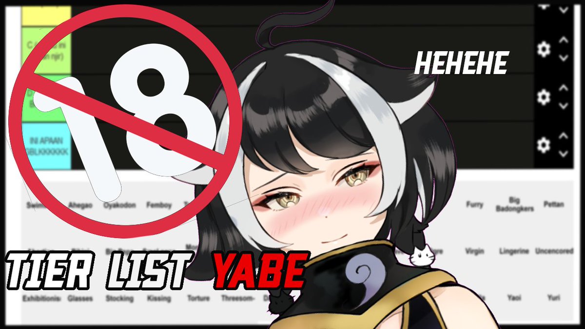 TIER LIST YABEEEEEE

kalau ada yang kurang tagnya bisa req KOEWAKOEWKAOEWKAOEKWAO

JANGAN NANYA AKU TAU DARI MANA AKU SEARCHING, KAGET COK KEK BEGINIAN FETISH ORG ANEH2 ANJIRRRRR TAT

19:00 WIB
!link in comment!