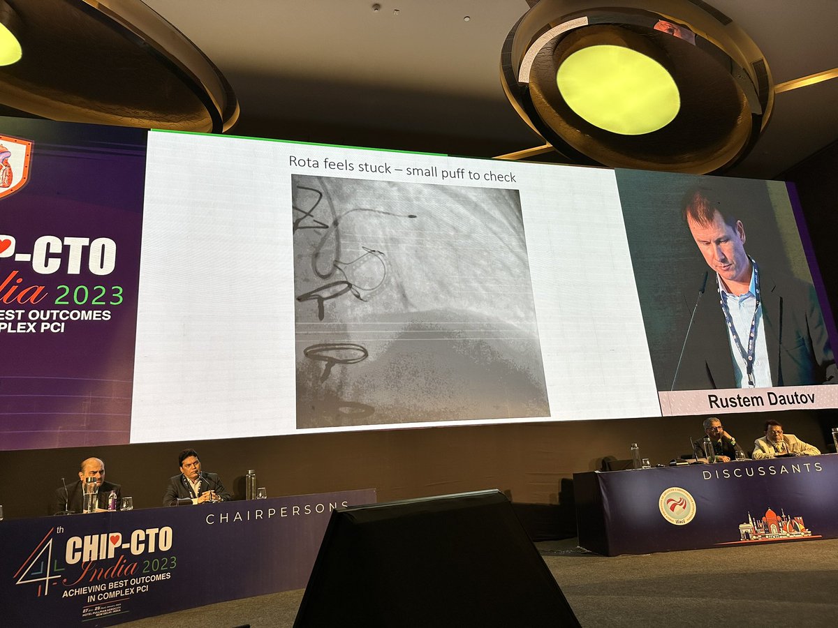 mmamas1973's tweet photo. @dautov_MD #chipcto rotablation through previously deployed LAD stent with stuck burr and stent embolectomy ๐ณ great case- learning point, protect your fresh stent with guide extension when rotablating @Dr_AshokSeth @jcspratt @mirvatalasnag @LAzzaliniMD @NishithChandra https://t.co/lDtDyWqwYg