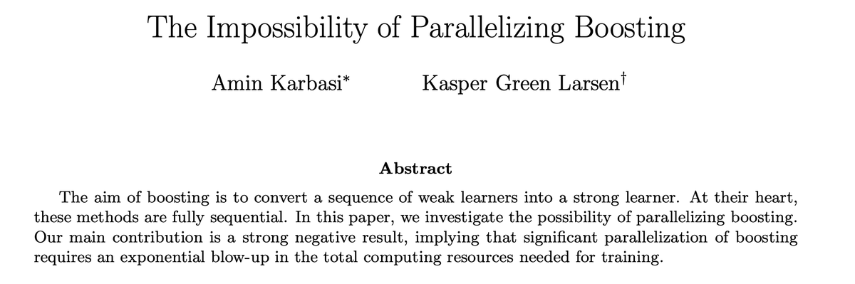 aminkarbasi's tweet photo. Well, it turned out we cannot parallelize boosting!!!
https://t.co/7W5ryohMut https://t.co/gvtHKfqWz6