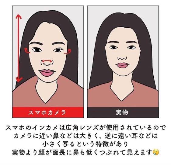 iPhoneの普及で面長族はタダでさえ少ない人権を完全に剥奪されたよね
何度写り方が違うって説明されようともデフォルトで撮って長かったらこれが真実の私か、、整形しよってなるもんね
中顔面縮めてやっとギリ人間に映るものが身近にあれば面長は悪ってなるに決まってる