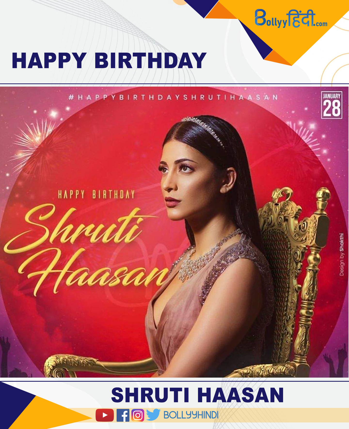 HAPPY BIRTHDAY SHRUTI HAASAN   