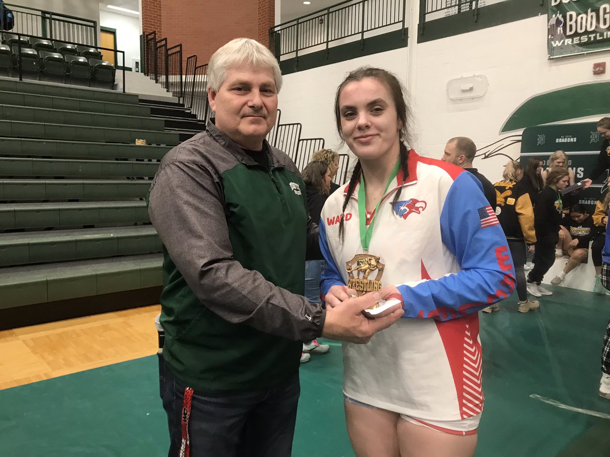 2023 De Soto Most Outstanding Wrestler of the Tournament, Caroline Ward!!!