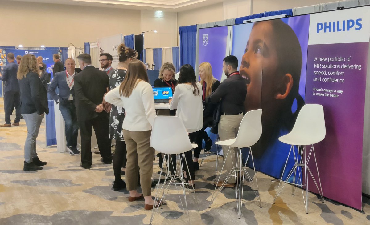 Busy day again at the #Philips booth at #SCMR23. One more day to come to our booth to checkout our new easy  cardiac planning software with <a href="/aeceercan/">eceercan</a>