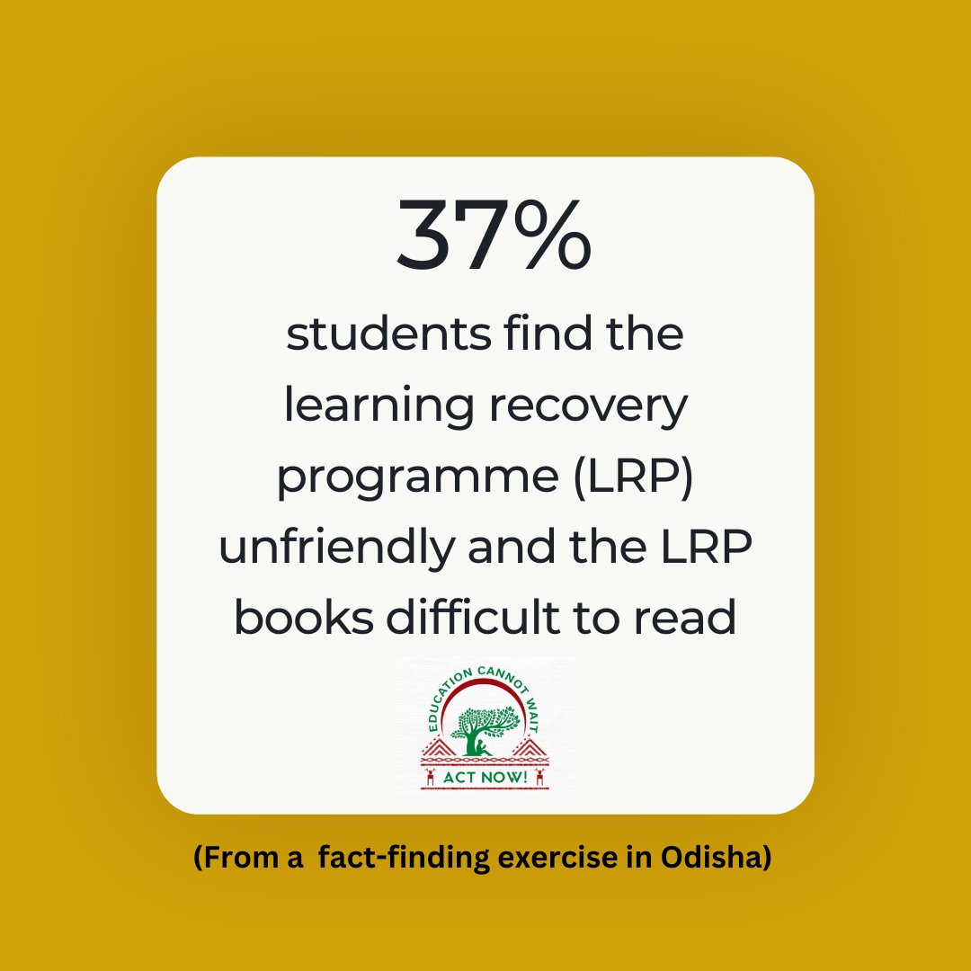 Atmashakti3's tweet image. Make education equitable, inclusive, and effective.

Education cannot wait. Act Now!
#learningrecovery #bridgethegap #educationcannotwait #grassrootnarratives
#schoolinfrastructure #rte #educationmatters 
@CMO_Odisha @MoSarkar5T @12_baje