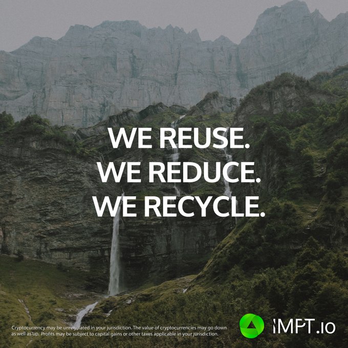 ImptToken's tweet photo. We believe that everyone should have the opportunity to make a difference ♻️

✅ By helping to reduce your carbon footprint, we enable you to make a positive impact on the planet and your consciousness

Start making a change today ⬇️

https://t.co/ufTnYbUJ8B

#environment #IMPT https://t.co/mXv5OnVQ6Y