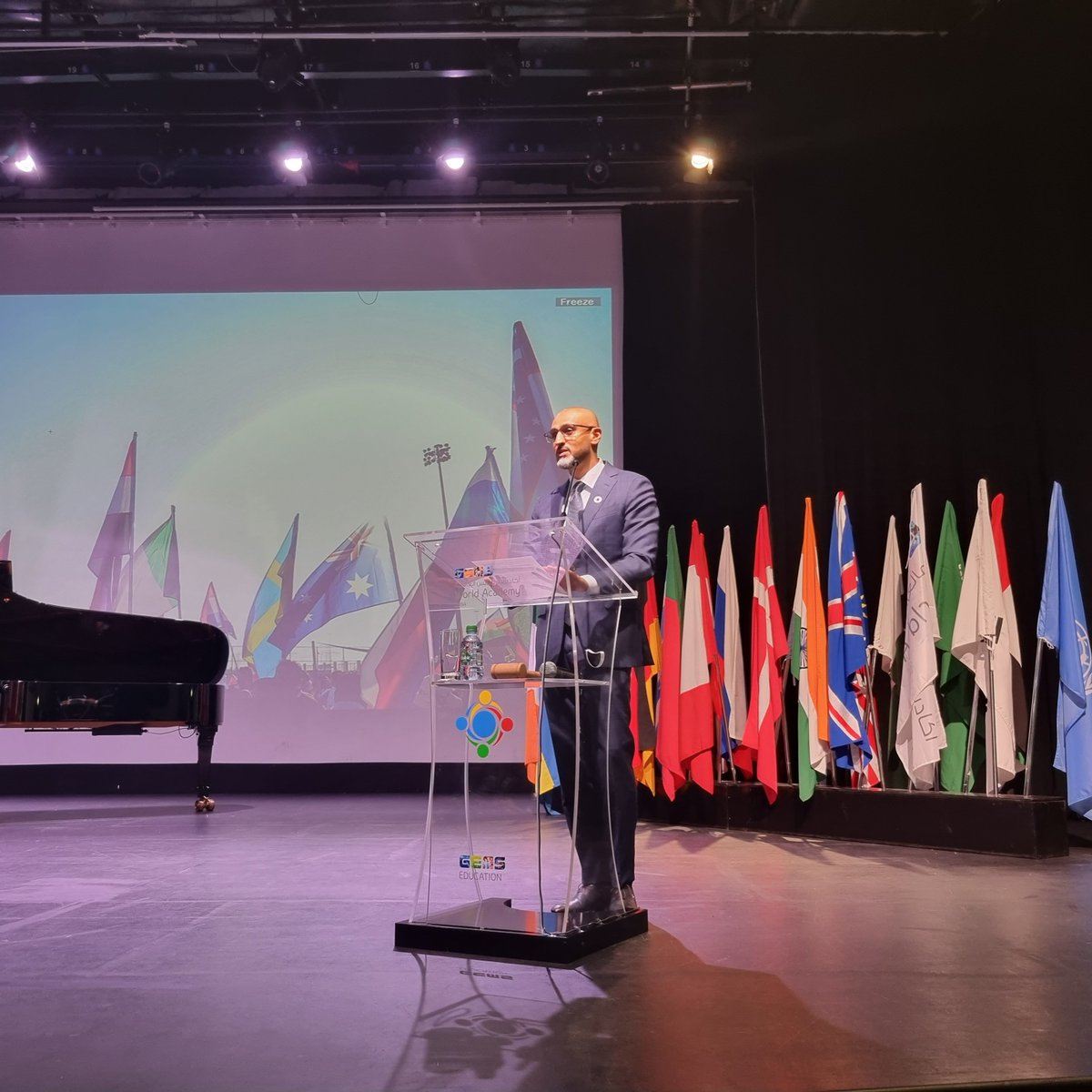 bankimoon_org's tweet photo. We were honored to be welcomed by the Founder & Chairman of @GEMS_ME @sunnyvarkey_ & Group CEO of @GEMS_ME @DinoVarkey at the #GWAMUN 2023 with an inspirational address to over 600 young delegates: "Strive to be a catalyst that will change the world for a better one." https://t.co/Id5YMcRyMn