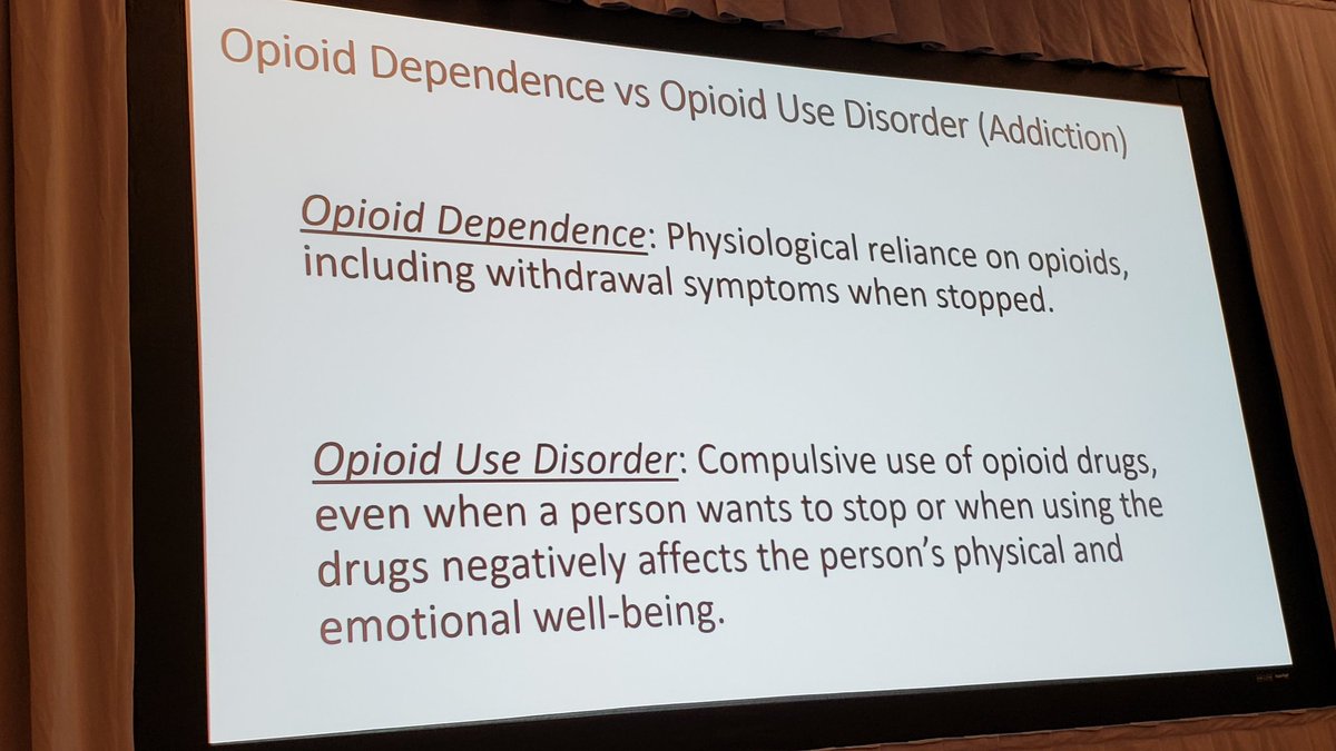 Ed Mariano, MD, MAS, FASA, FASRA ๐บ๐ธ๐ต๐ญ (@emarianomd) on Twitter photo A very important distinction: opioid dependence vs opioid use disorder, explains <a href="/drchadb/">Chad M Brummett</a> #CSAWinterConf23 A very important distinction: opioid dependence vs opioid use disorder, explains <a href="/drchadb/">Chad M Brummett</a> #CSAWinterConf23