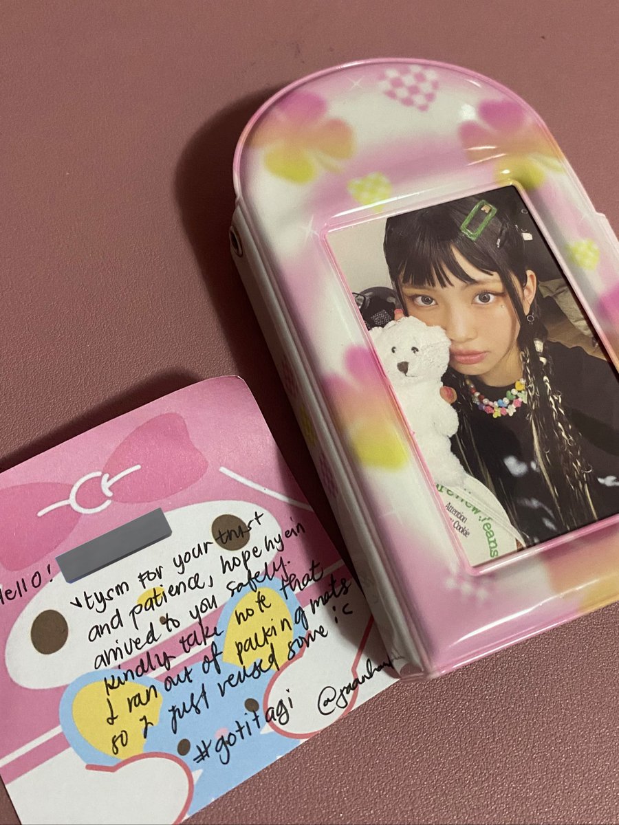 blvejjays's tweet photo. happy mail 🌷💭 #blvejjays_mails
↳ from :: @jaanhaul 🧼 #gotitagi 

— thank you so much po! hyein arrived safely 💕 til' our next transaction 🎀🙌🏻 https://t.co/J1ag16qLAw