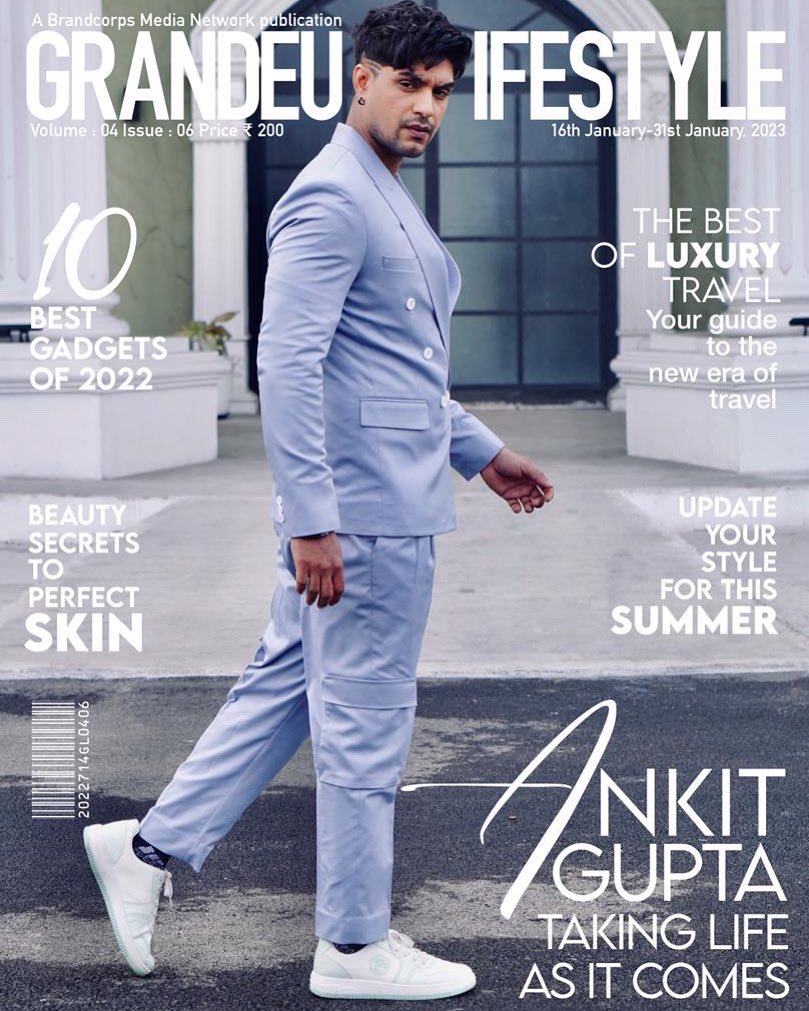 Thrilled to have the extraordinary #AnkitGupta as our coverboy for the January edition! 

#Magazinecover #GrandeurLifestyleMagazine #PriyAnkit <a href="/ankitguptafc/">Ankit Gupta fc </a> <a href="/AnkitguptaF/">AnkitGupta_Forever</a> <a href="/AnkitGuptaFan09/">AnkitGupta</a> @ankitguptafanfc <a href="/AnkitGuptaTeam/">𝐒𝐎𝐋𝐎 𝐓𝐄𝐀𝐌 𝐀𝐍𝐊𝐈𝐓 𝐆𝐔𝐏𝐓𝐀</a> <a href="/BrandcorpsMedia/">Brandcorps Media Network</a>
