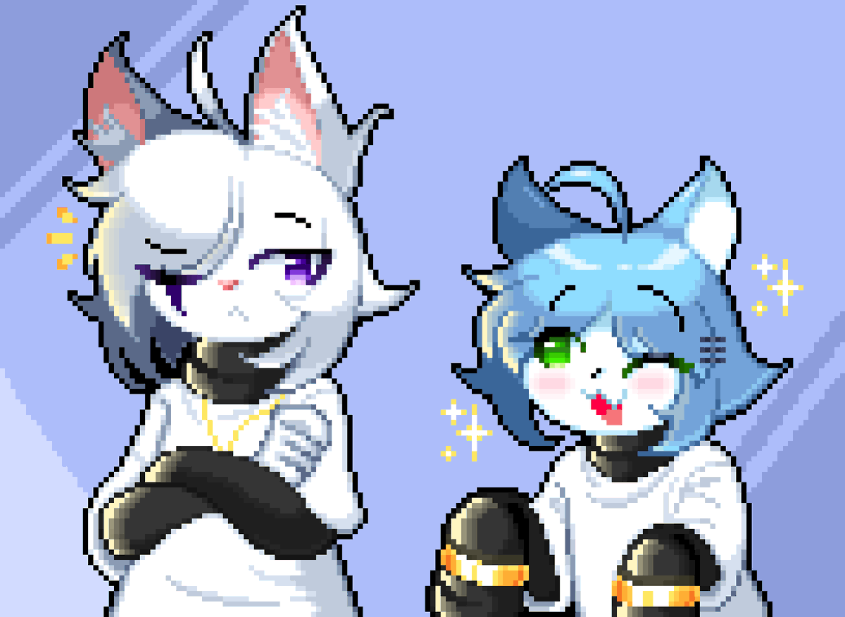 Keta_PhanArtz's tweet photo. Providing you with more old art as i work on the current project.
#pixelart #fanart #fumo #ocs #burgor https://t.co/dO8RNKRQo1