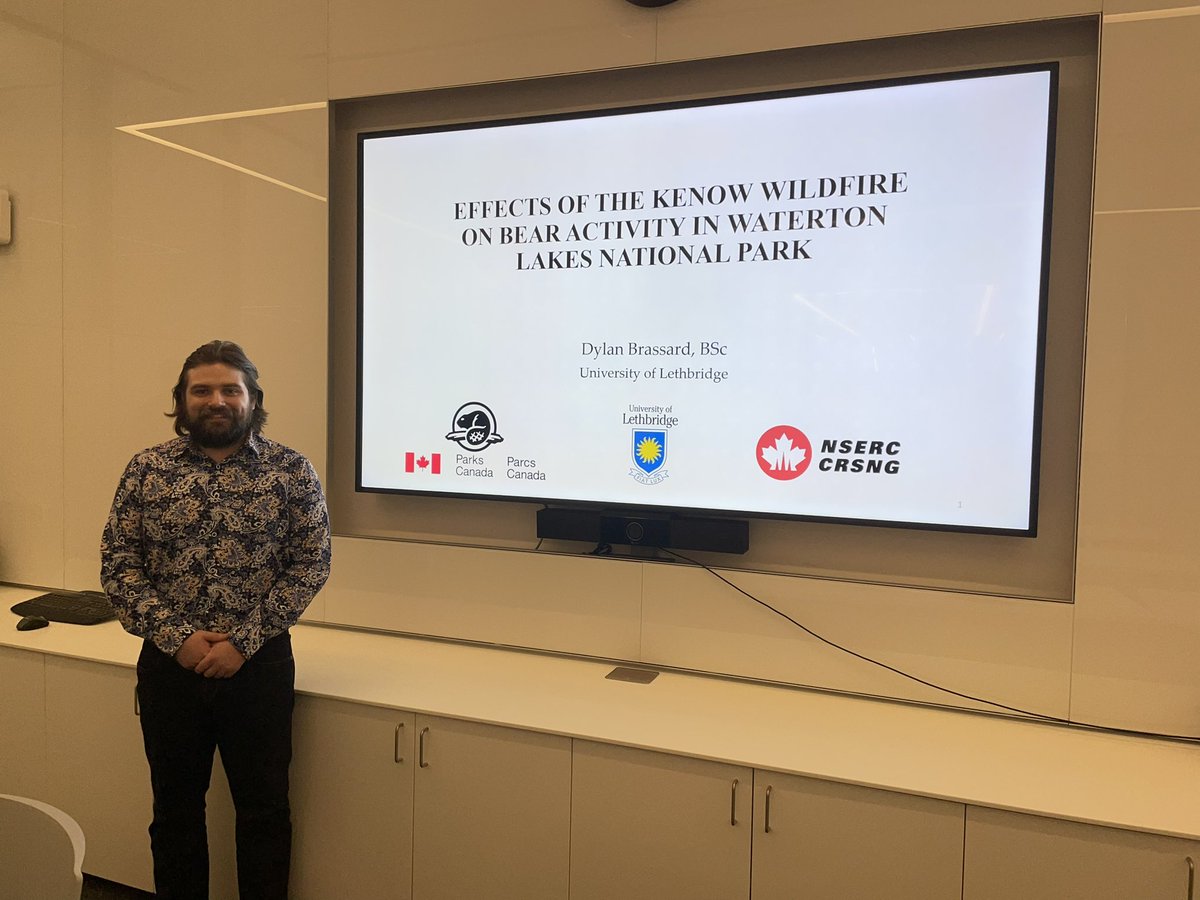 NorthernNiches's tweet photo. A huge congratulations to @BrassardDylan for successfully defending his MSc today! Bears and fire and human recreation oh my! https://t.co/Elo61fKCpS
