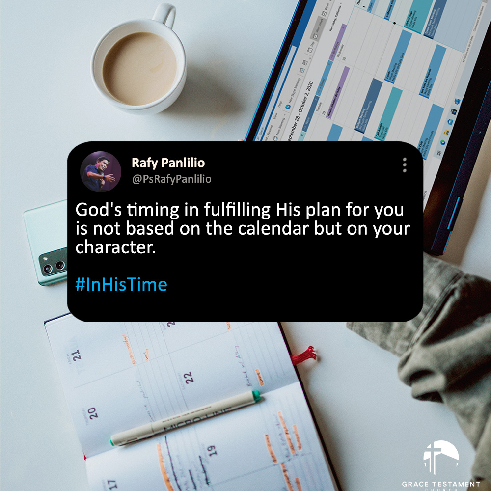 gtcphofficial's tweet image. "God's timing in fulfilling His plan for you is not based on the calendar but on your character." - @PsRafyPanlilio 

#InHisTime
