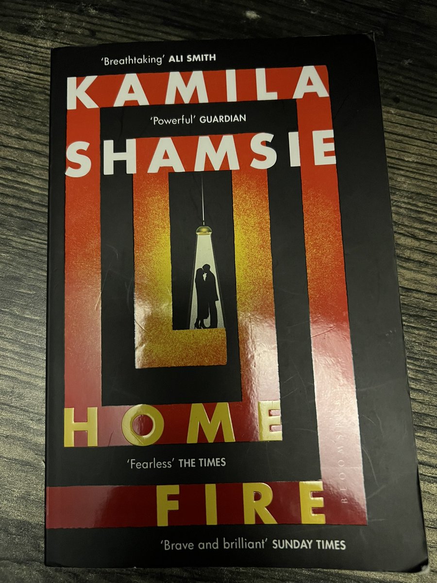 What a devastating poignant read @kamilashamsie #Homefire is asking to be made into a feature film . Wish I could be the one . ❤️