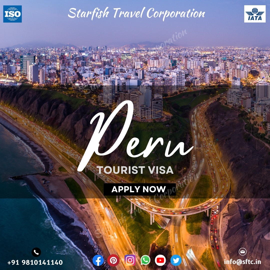Peru Tourist Visa Available (Apply Now)
#starfishtravelcorporation #travel #Peru #Lima #visaavailable #perutravel #attractions #stay #flights #applynow