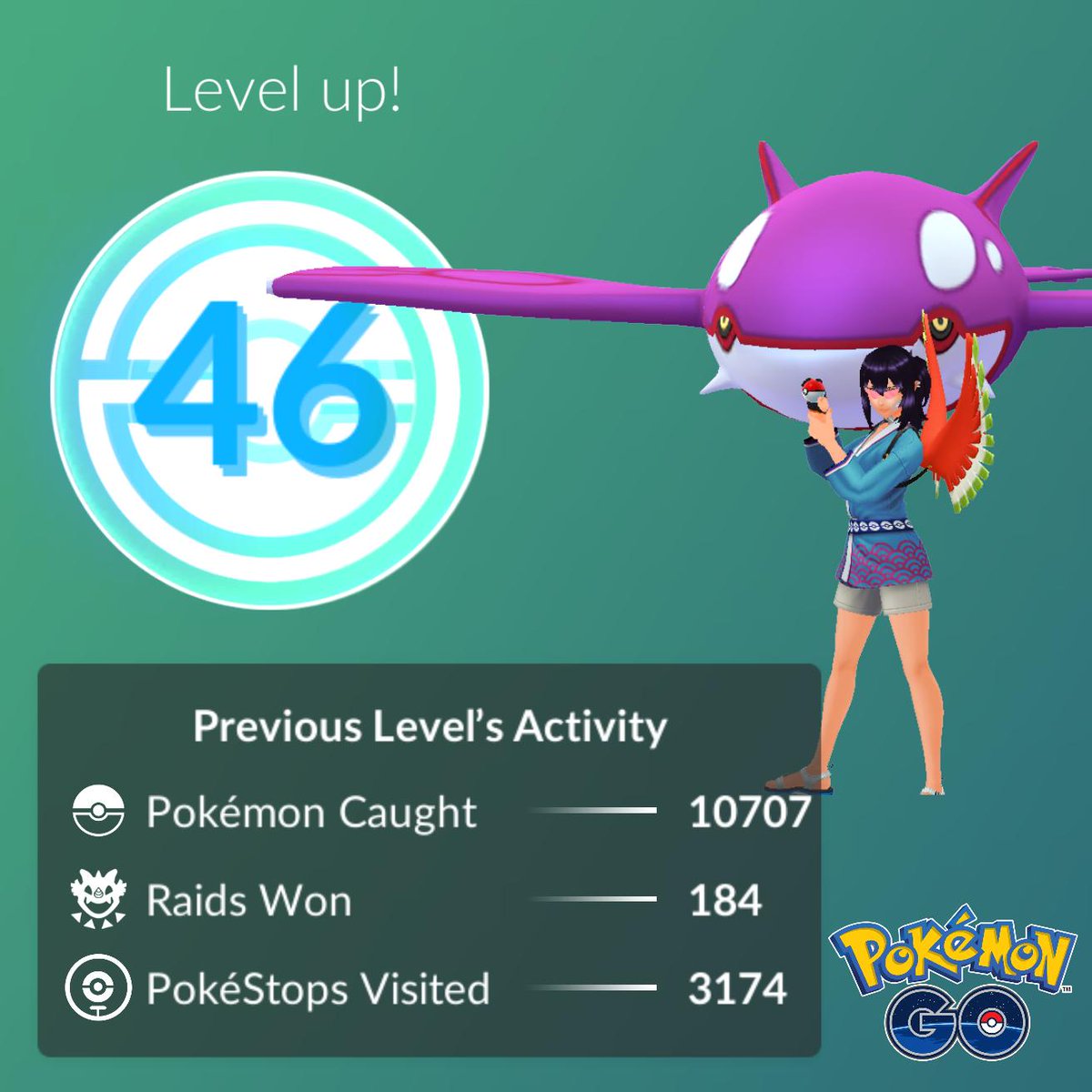 BlackUniGryphon's tweet image. NEXT STOP: #Level47! LET'S GO!!!!
#PokemonGo #TheGrindIsReal #MyPokemonGoLife #MyPokemonGoCareer 
DON'T STOP!
WON'T STOP!
GO! GO! GO!!!!!