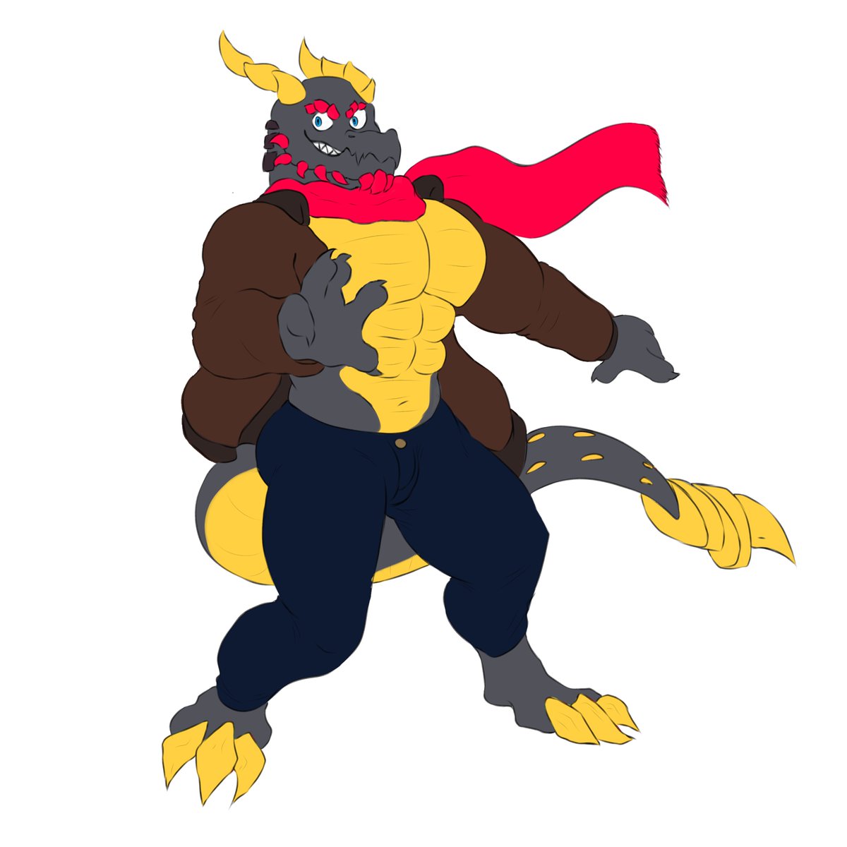 comision para: (@Fer_Vary )
nadie conoce mejor las alturas de el cielo que los dragones✨

.

.
#drawing #dibujo #furry #bara #dragon #art #comission