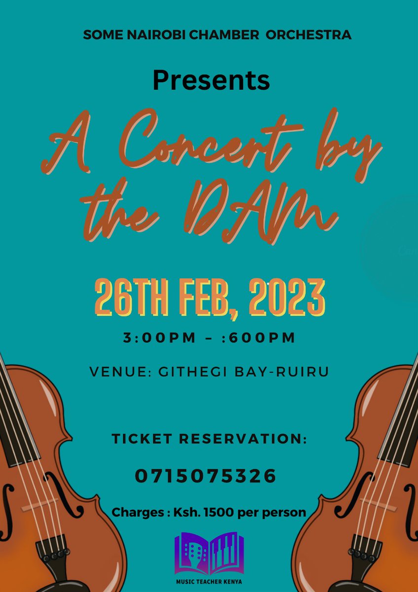 WahuKiragu's tweet photo. Another day to remind you.
 Please support us by purchasing links to our concert on 26th February. 
 This is our inaugural concert as an orchestra and we hope to find favour with you. 
https://t.co/D9fkPrhdhz https://t.co/kw6F23AzEq